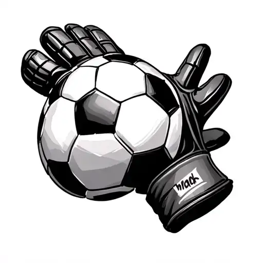 Goalkeeper Glove With Football