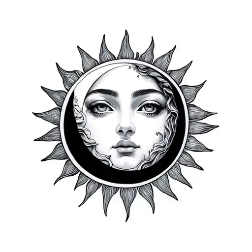 Fine Art Sun And Moon
