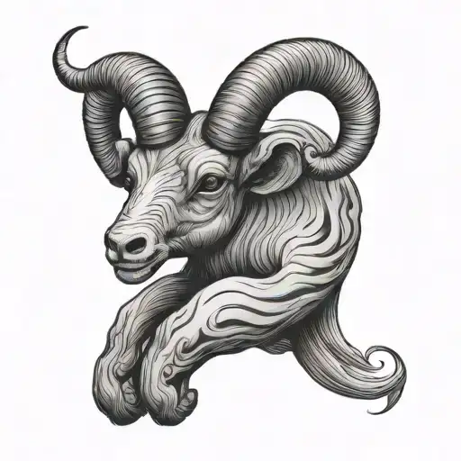 Aries Tattoo On Knee