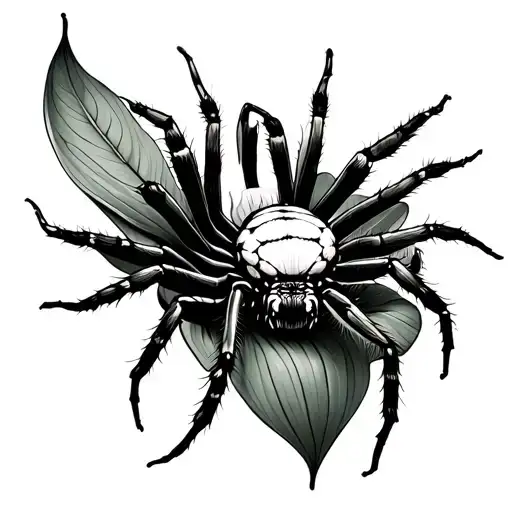 Spider In A Carnivorous Plant