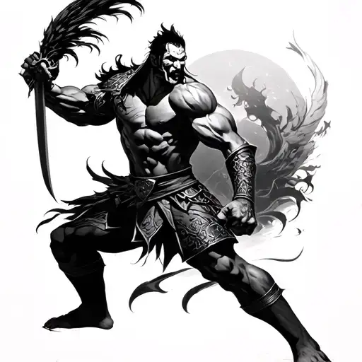 Japeness Warrior Battling