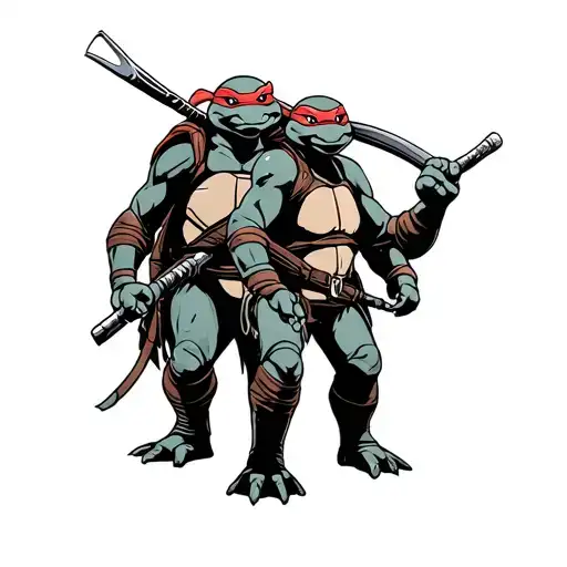 Ninja Turtles In Black