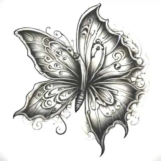 Half Bat Half Butterfly Made