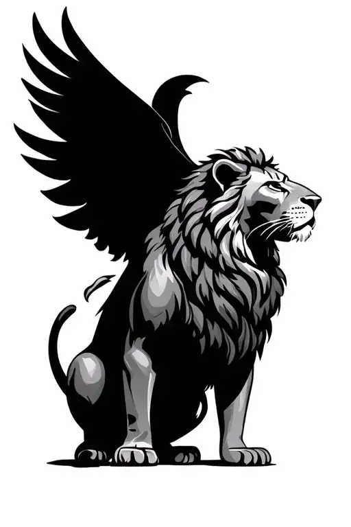 Marine Engineer Lion Surrounded