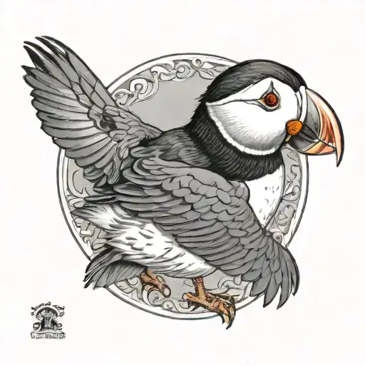 A Puffin With Beautiful Eyes