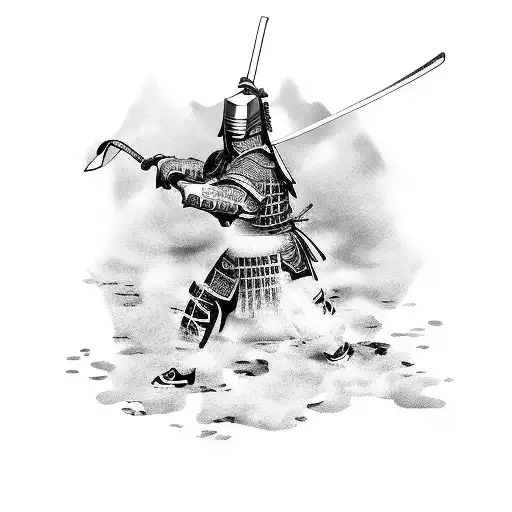 Samurai Protects Child