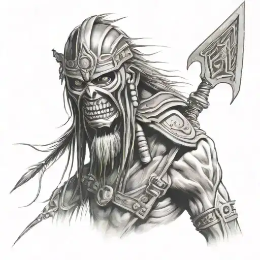 Iron Maiden Native Warrior