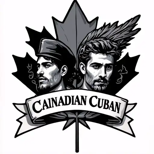 Canadian And Cuban Brotherhood Tat