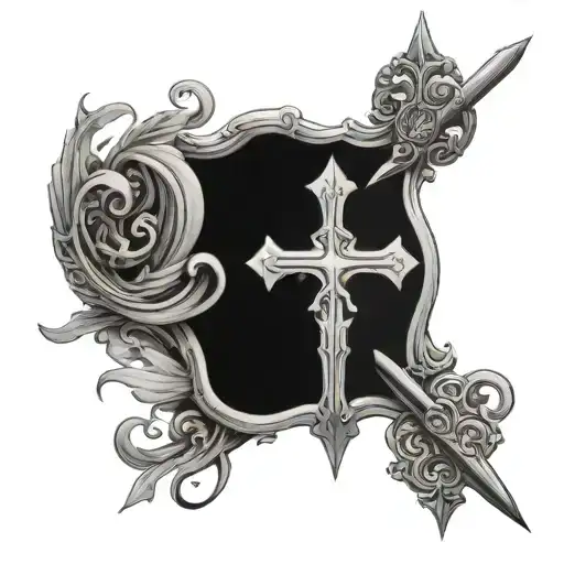 Christian Cross But With A Sword