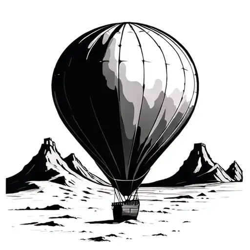 Zia Symbol Hot Air Balloon Desert Sunset