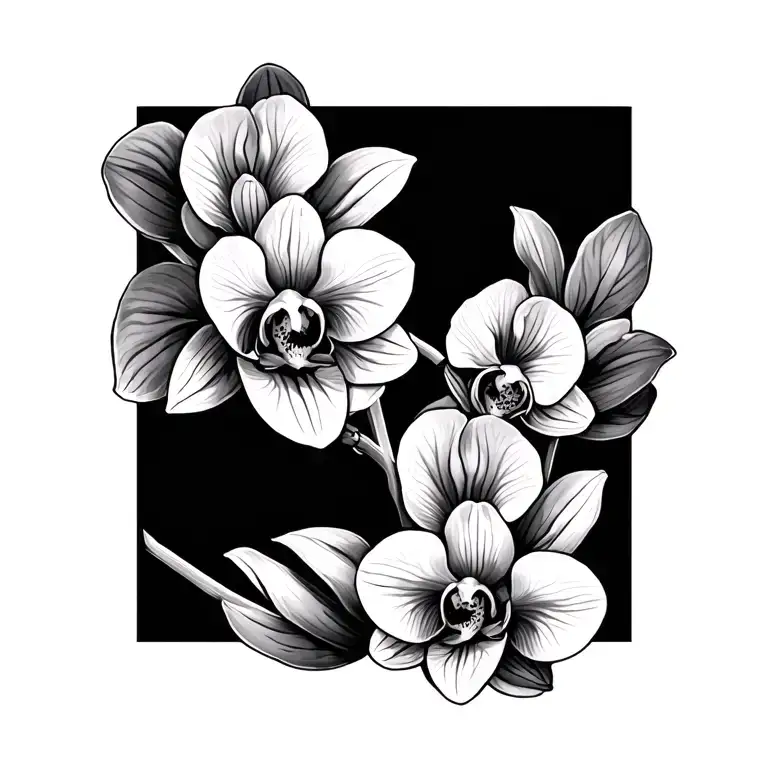 Spartan And Orchid Flowers