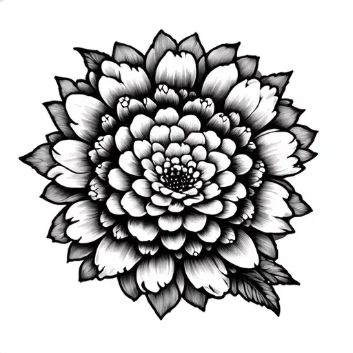 Chrysantheme Asian In A Mandala