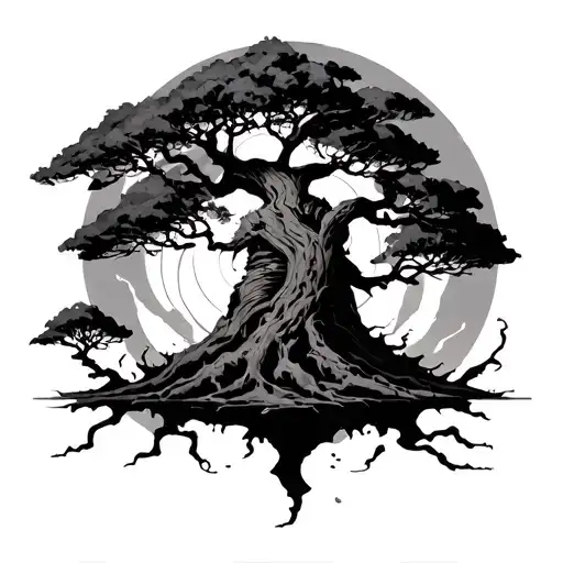 Poison Tree With Obito Trees Coming Out With His Mangekyo Sharingan