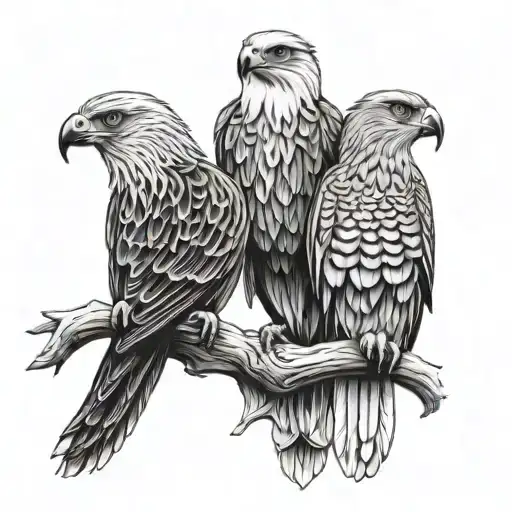 Philippine Eagle And Emarati Falcon Back To Back