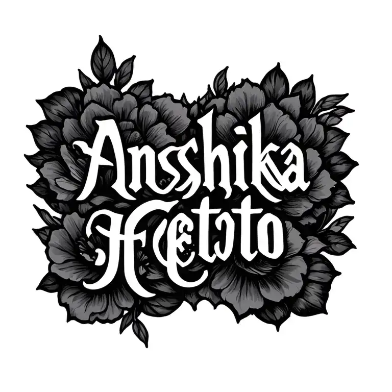 Anshika Name Tatto