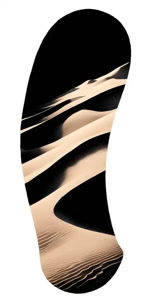 Dark Sand Dunes Fading To Black