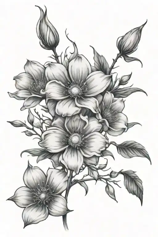 Flowers Cosmos Snow Drop Rose