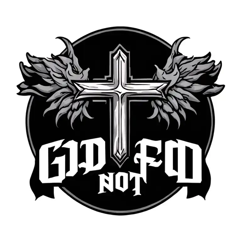 Fear God Fear Not With Cross In Middle