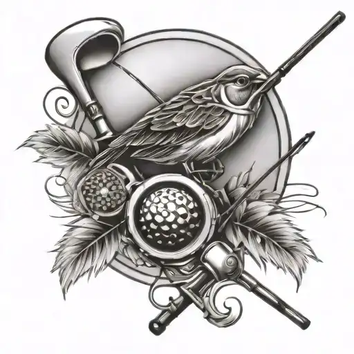 Fly Rod And Golf Club