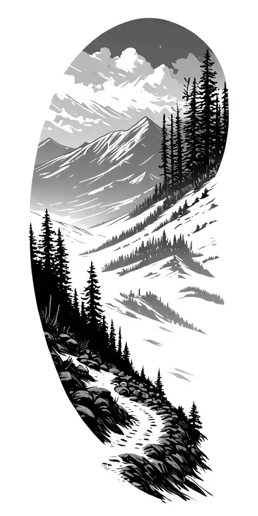 Hiking Trail Leading