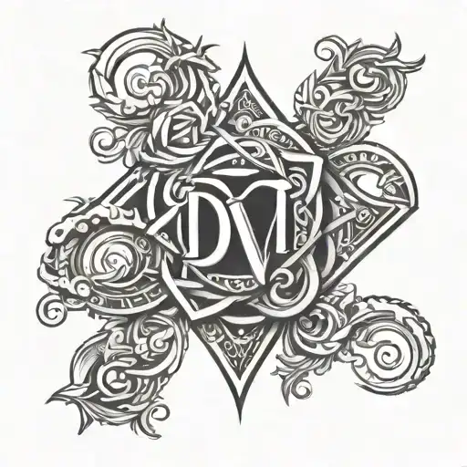 Divi With Love Symbol Intertwined