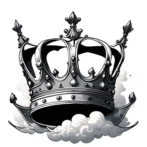 Crown And Clouds Forming The Shape