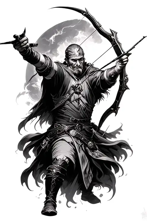 Elden Ring Archer Shooting An Arrow