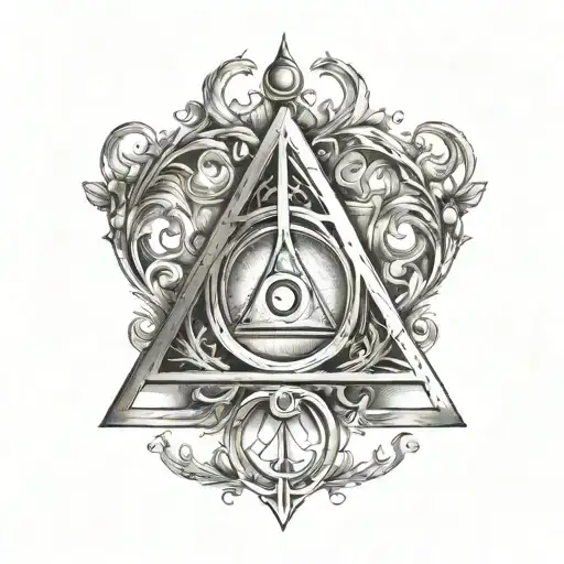 Phoneix And Deathly Hallows Symbol