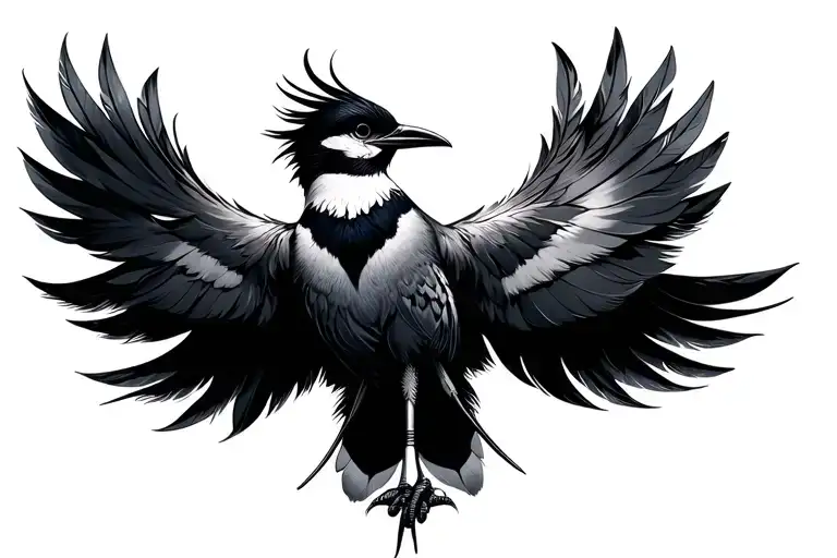 Lac Bird With Feather Transforming