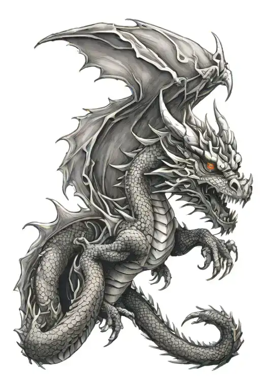 Dragon Fading In To Oilspill