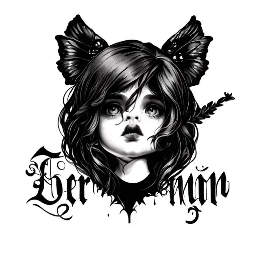 Tattoo For Mom For 3 Kids Goth Style