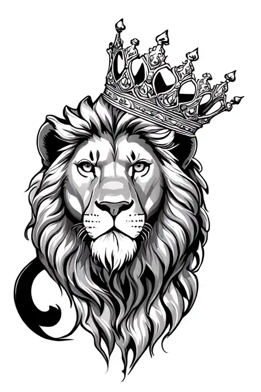 Had Of Lion With Crown