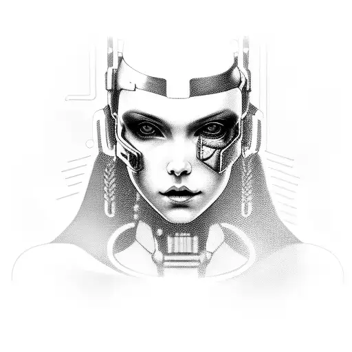 Cyberpunk Horror Woman Sexy