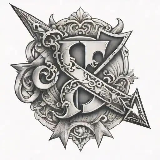 The Letters Gb And An Up Arrow