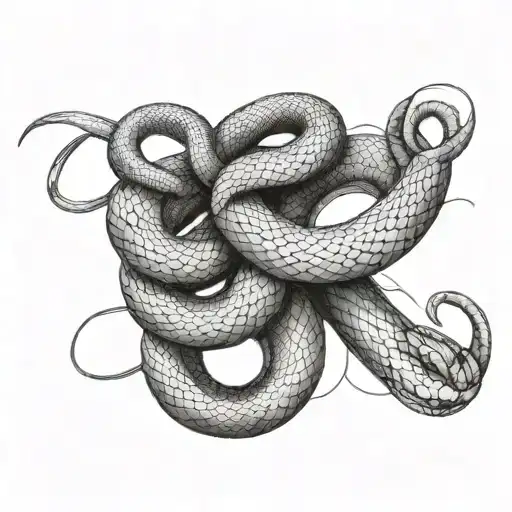 Snake Wrapping Around Thigh
