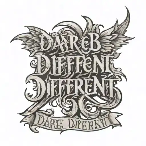 Dare 2 Be Different Text
