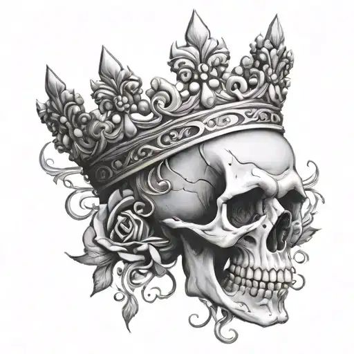 Skull Queen Crown Made