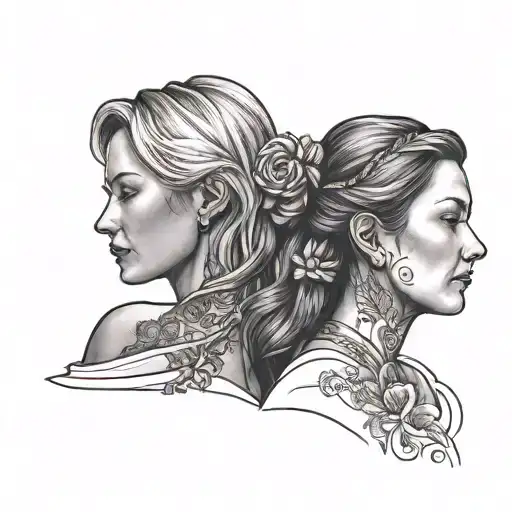 Mother And Daughter Simple