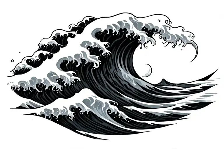 Small Line Ocean Waves