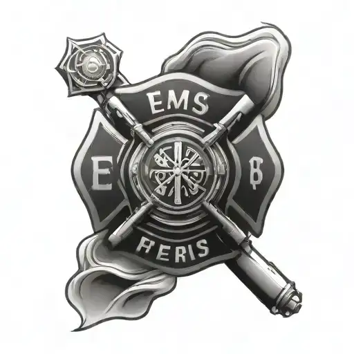 Ems And Firefighter Emblem