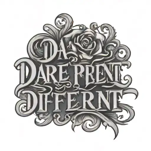 Dare 2 Be Different Text