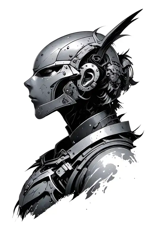 Armour In Cyberpunk Japanese Mixture