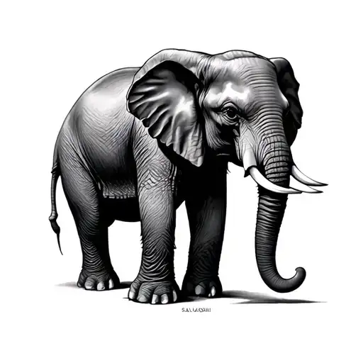 The Elephant Of Salvador Dali Tattoo Reference