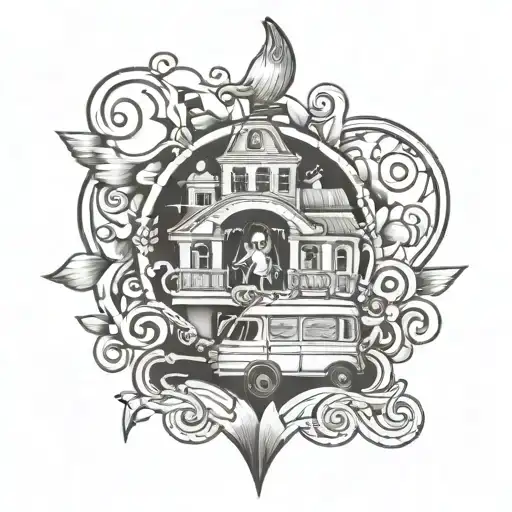 A Tattoo That Depicts Story Of Love In Highschool