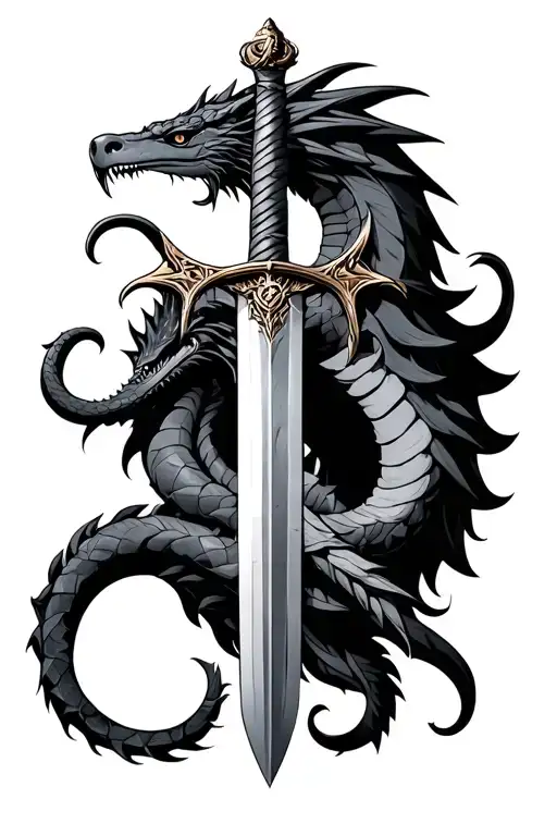 Sword Of Gryffindor With Basilisk Intertwining