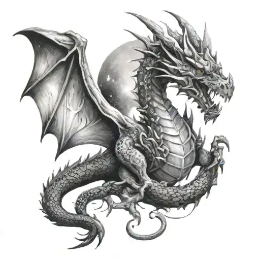 A Dragon In A Galaxy Form