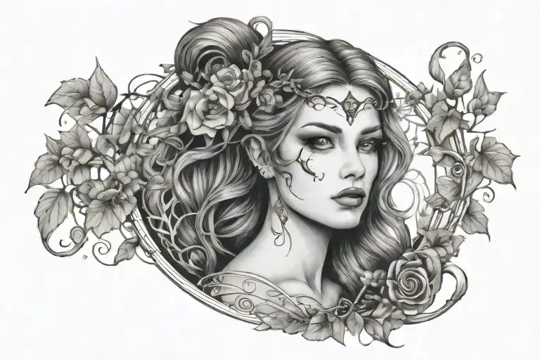 Feminine Beauty Wicca Forest Sensual