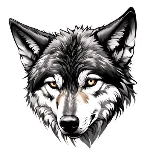 Wolf By Black Grey Style