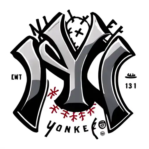 New York Yankees Logo Incorporated Into The Design