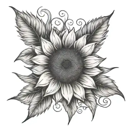 Sunflower With The Words I Love You My Babybear